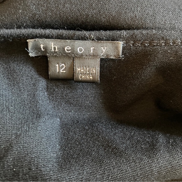 Theory Black Wool Blend Dress 12 - Picture 9 of 11